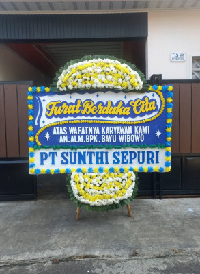Papan Bunga Duka di Cikupa